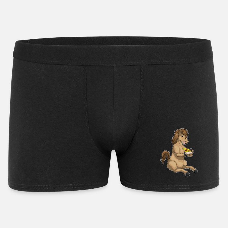 Pizza au cheval - Boxer Homme - noir