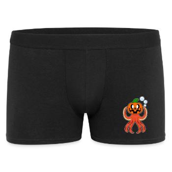 Octopus Halloween Pumpkin - Men's Boxer Shorts - black - Front