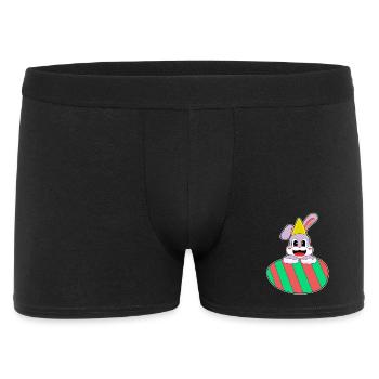 Anniversaire de Pâques de Bunny - Boxer Homme - noir - Devant