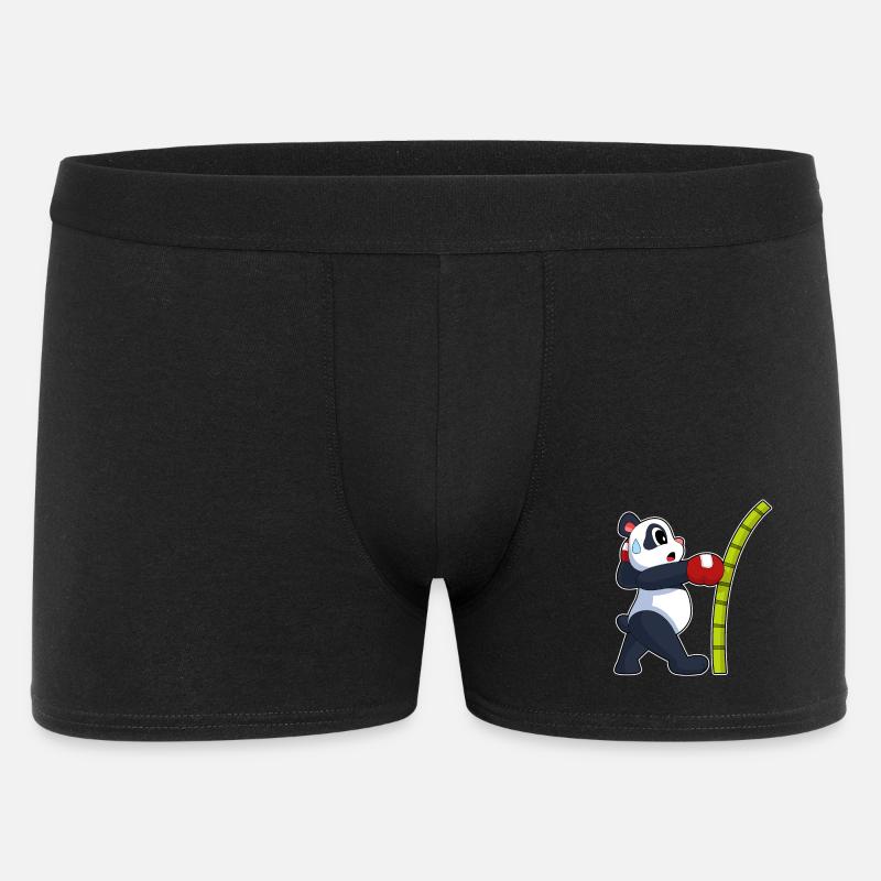 Panda Boxer Boxhandschuhe Boxen - Männer Boxer Shorts - Schwarz