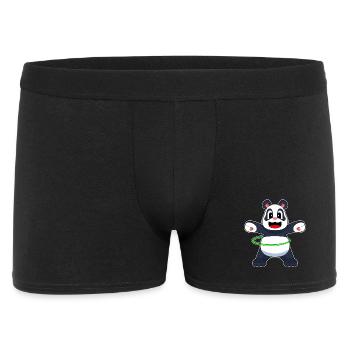Panda Fitness Tire Workout Gymnastics - Men's Boxer Shorts - black - Front