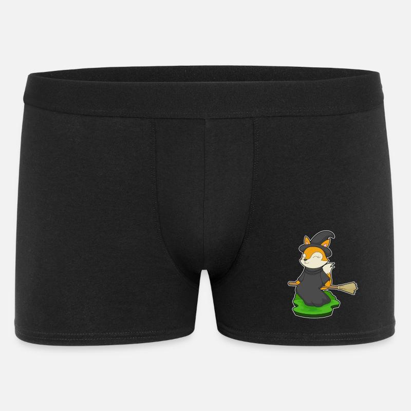 Fuchs Halloween Hexe - Männer Boxer Shorts - Schwarz