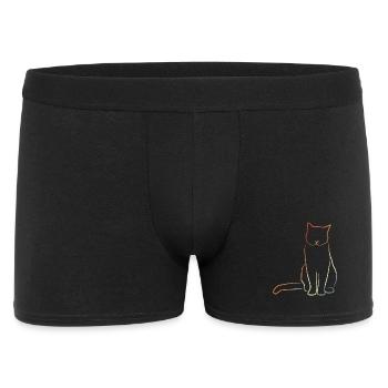 Cat in vintage look - Men's Boxer Shorts - black - Front
