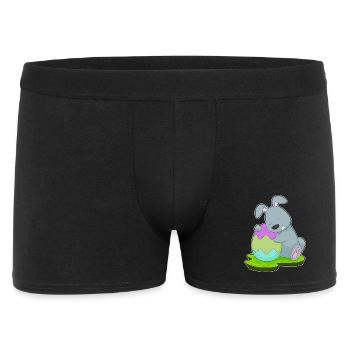 Œuf de Pâques lapin de Pâques - Boxer Homme - noir - Devant