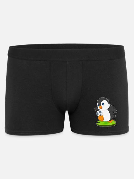 Penguin Soccer Player Soccer - Men's Boxer Shorts - black