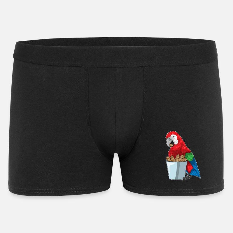 Papagei Erdnüsse - Männer Boxer Shorts - Schwarz
