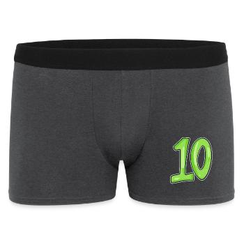 Dix numéros 10 Nombre - Boxer Homme - charbon - Devant