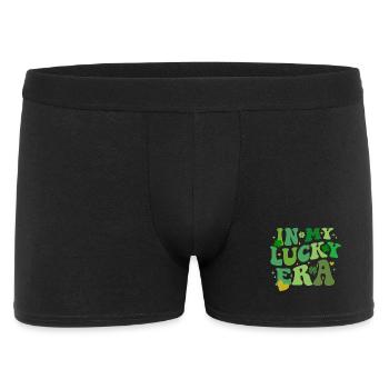 In My Lucky Era, St Patricks Day Shamrock - Men's Boxer Shorts - black - Front