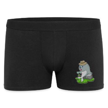 Seal Coffee Mug - Men's Boxer Shorts - black - Front