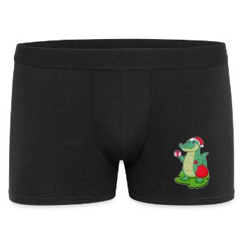 Crocodile Christmas Package - Men's Boxer Shorts - black - Front