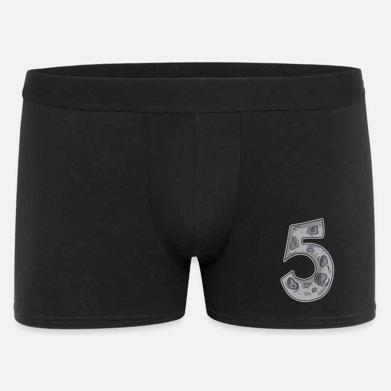Number 5 Space - Men's Boxer Shorts - black
