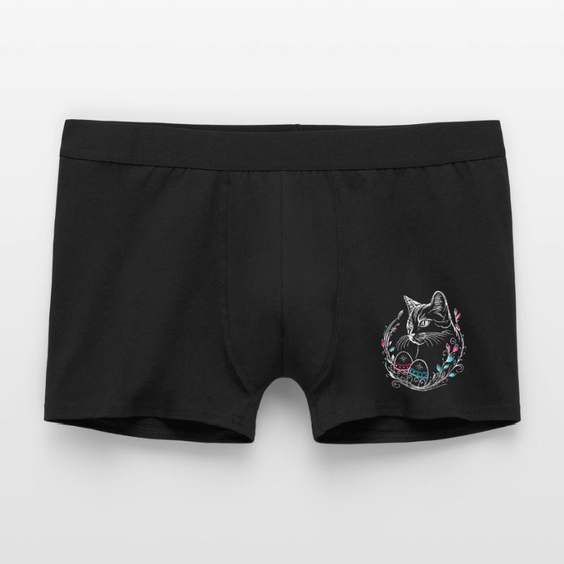 Cat Easter Easter Eggs Easter Cat Men's Boxer Shorts