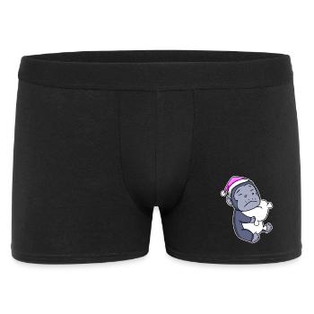 Gorille Fatigué Dormir Fille Endormie - Boxer Homme - noir - Devant
