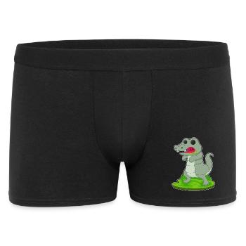 Crocodile Halloween Zombie - Boxer Homme - noir - Devant