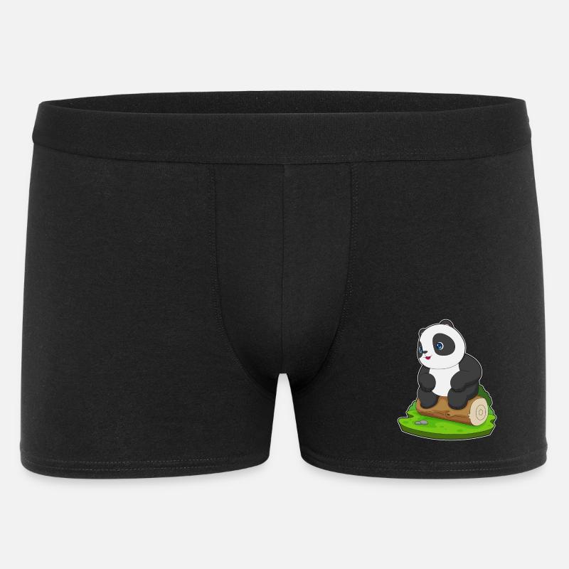 Panda Tree Trunk - Men's Boxer Shorts - black