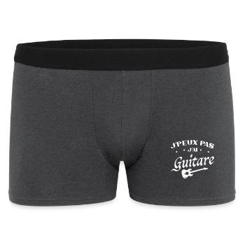 Je Peux Pas J ai Guitare - Boxer Homme - charbon - Devant