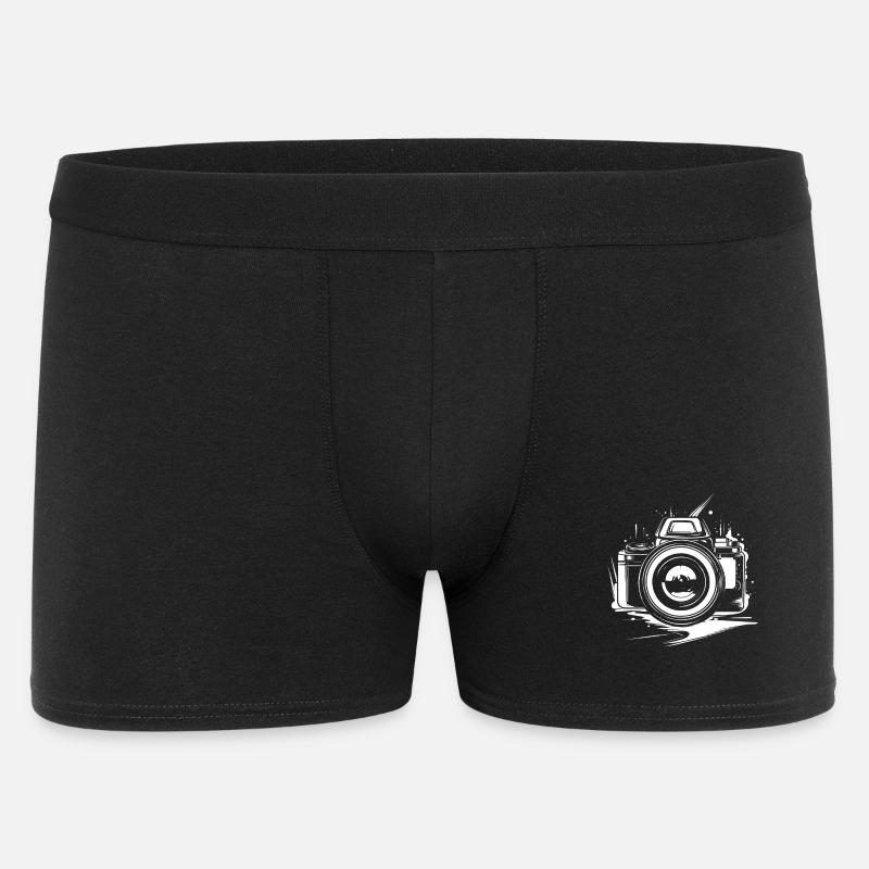 Kamera Zeichnung - Männer Boxer Shorts - Schwarz