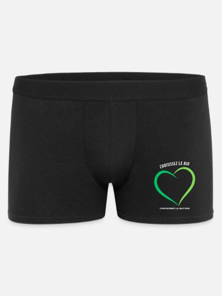 Choose organic Choose nature - Men's Boxer Shorts - black