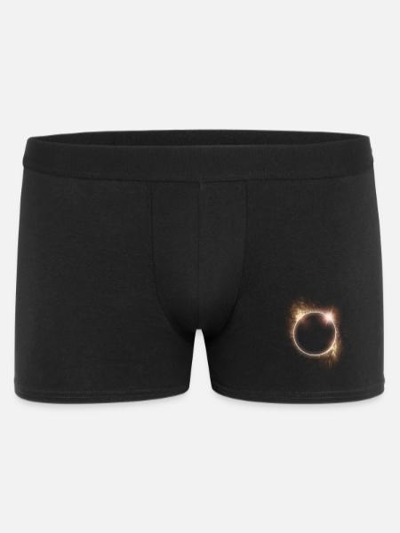 SOLAR ECLIPSE ASTRONOMY LOVERS - Men's Boxer Shorts - black