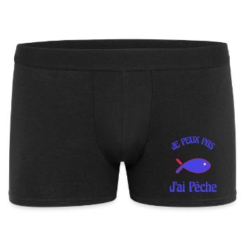 I CAN'T. I FISHED. FISHERMAN. HUMOR. RETIREMENT - Men's Boxer Shorts - black - Front