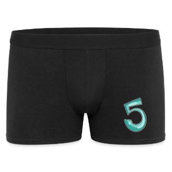 5 Number - Men's Boxer Shorts - black - Front