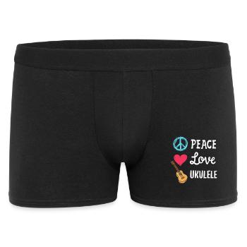Ukulele Ukulele-Spieler - Männer Boxer Shorts - Schwarz - Vorne