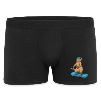 Snowboardeur Suricate - Boxer Homme - noir - Devant