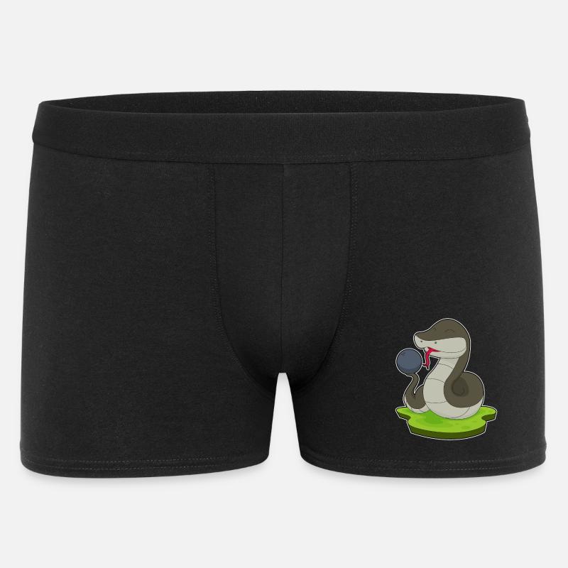 Schlange Bowling Bowlingkugel - Männer Boxer Shorts - Schwarz