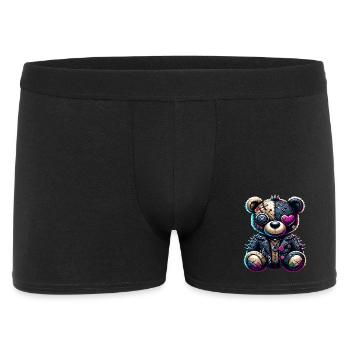 Punk Emo Plush Teddy Bear - Men's Boxer Shorts - black - Front