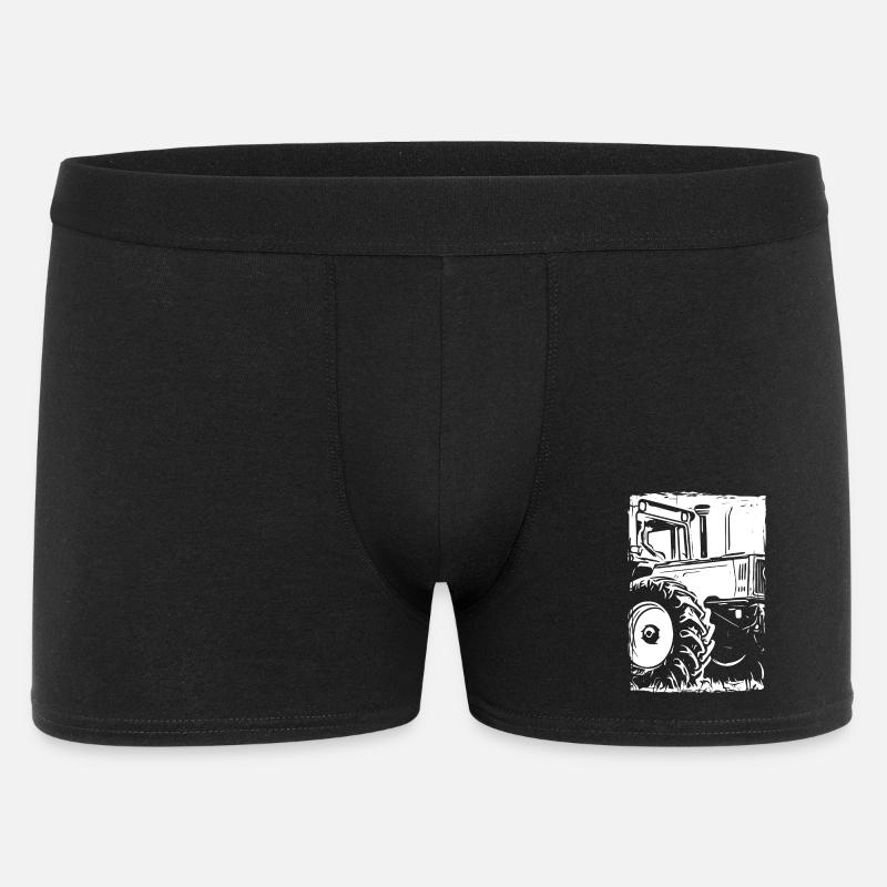 Traktor MB-trac Abdruck - Männer Boxer Shorts - Schwarz