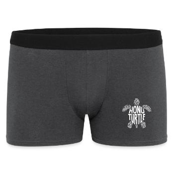Honu tortue Hawaï Longneck Reptile - Boxer Homme - charbon - Devant