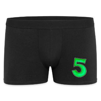 Number 5 Number Green - Men's Boxer Shorts - black - Front