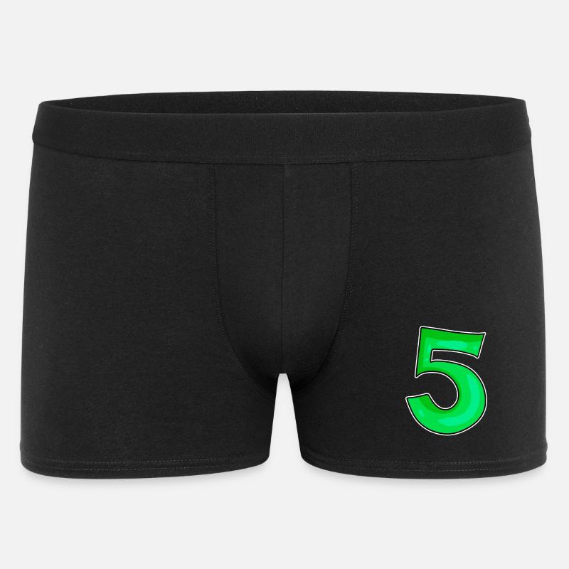 Numéro 5 Numéro Vert - Boxer Homme - noir