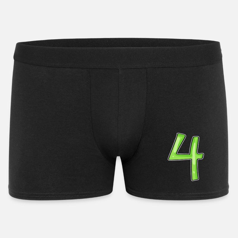 4 - Quatre Vert - Boxer Homme - noir