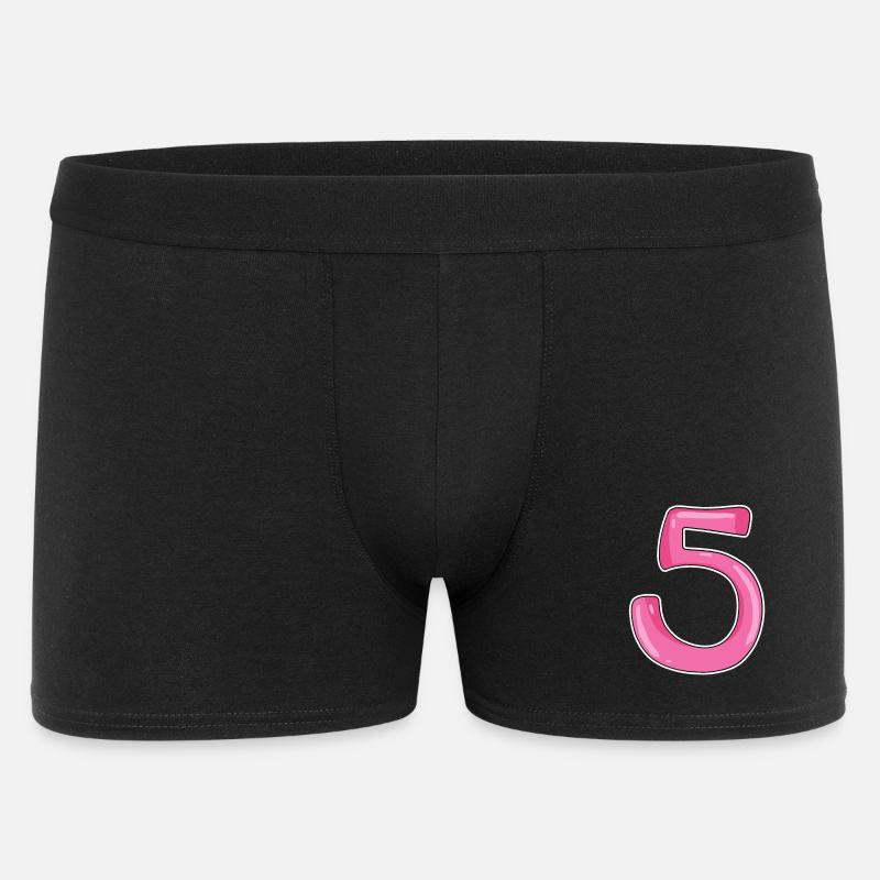 Cinq chiffres numéro 5 - Boxer Homme - noir
