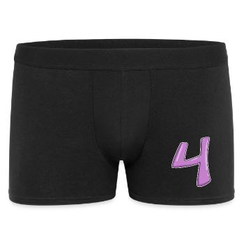 4 - Nombre à quatre chiffres - Boxer Homme - noir - Devant