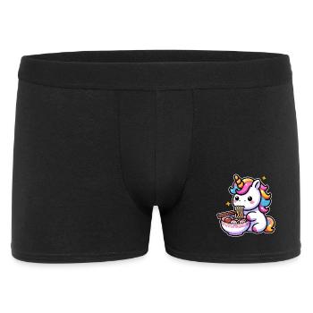 Japanese Kawaii Unicorn Ramen Asian Cuisine - Men's Boxer Shorts - black - Front
