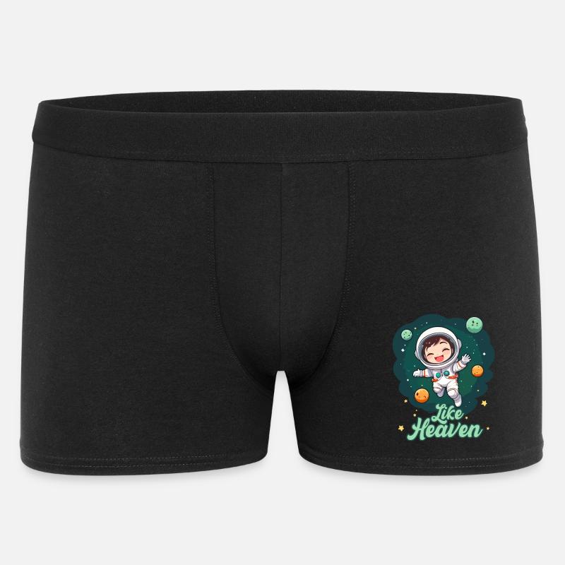 Like Heaven - Astronaut - Männer Boxer Shorts - Schwarz