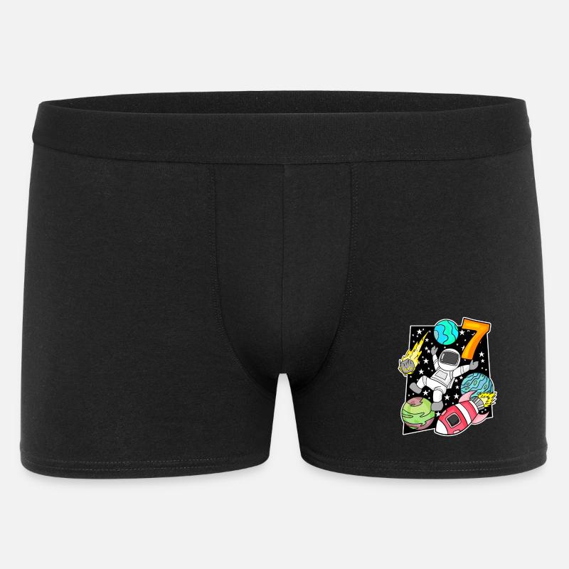 7 Birthday Boy Astronaut - Men's Boxer Shorts - black