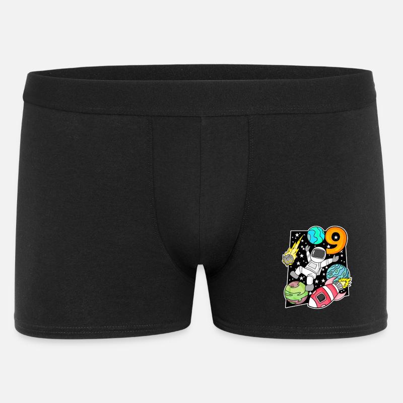 Astronaute - 9e anniversaire garçon - Boxer Homme - noir