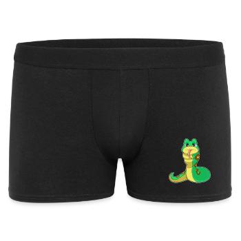 Funny snake - Men's Boxer Shorts - black - Front