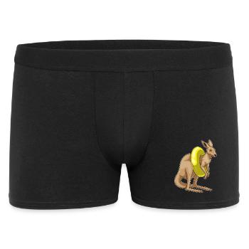 Känguru Schwimmen Schwimmring Sommer - Männer Boxer Shorts - Schwarz - Vorne