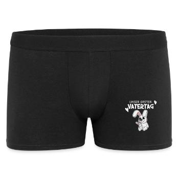 Vatertag Motiv - erster Vatertag Geschenk - Männer Boxer Shorts - Schwarz - Vorne