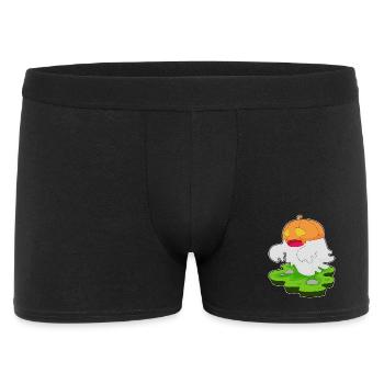 Citrouille fantôme d’Halloween - Boxer Homme - noir - Devant