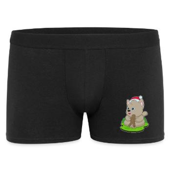 Dog Christmas Gingerbread Man - Men's Boxer Shorts - black - Front