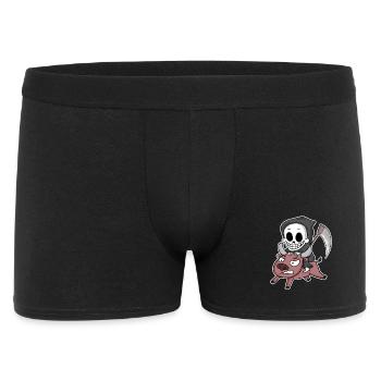 Grim Reaper Cow Motif - Men's Boxer Shorts - black - Front