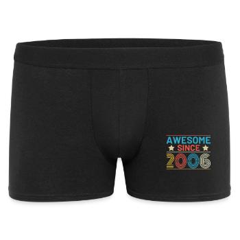 Jahrgang 2006 Geburtstag Retro Style Vintage - Männer Boxer Shorts - Schwarz - Vorne