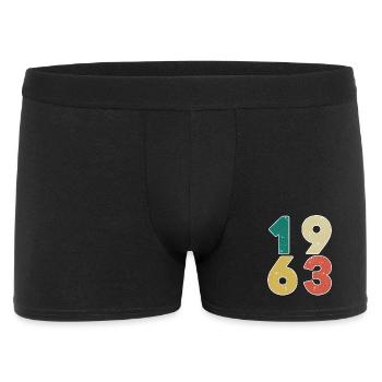 1963 - Born 1963 - Built in 1963 - Men's Boxer Shorts - black - Front