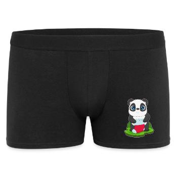 Chaussette de Noël Panda - Boxer Homme - noir - Devant