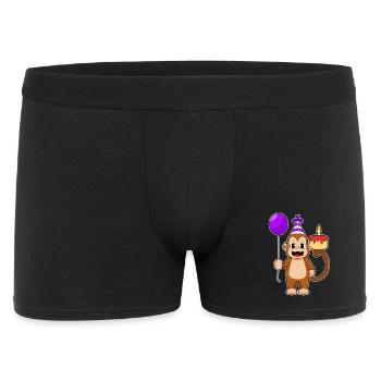 Monkey Birthday Balloon - Men's Boxer Shorts - black - Front